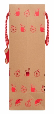 Logo trade business gifts image of: Gift paper bag with pattern